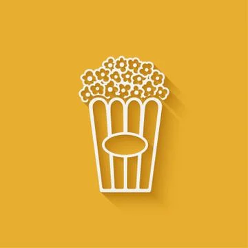 Popcorn design element Stock Illustration