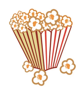 Popcorn design vector Stock Illustration