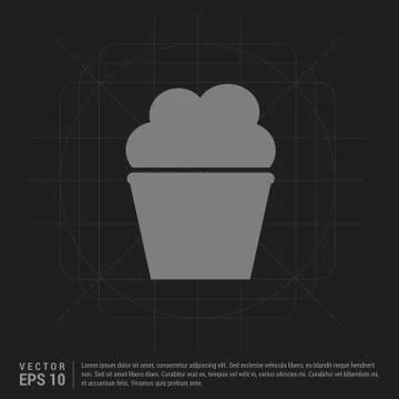 Popcorn exploding inside the packaging icon - Black Creative Background 스톡 일러스트
