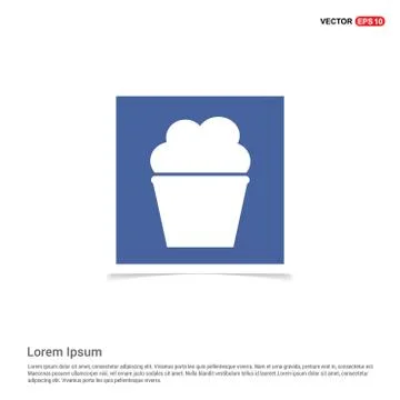 Popcorn exploding inside the packaging icon - Blue photo Frame 스톡 일러스트