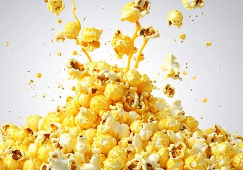 Popcorn explosion Stock Photos