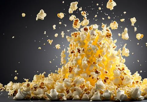 Popcorn explosion Stock Photos