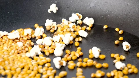 Popcorn Flying in slow motion Stock Footage 149498777