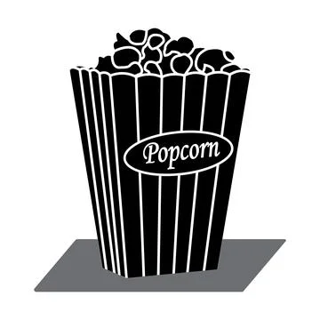 Popcorn icon design Stock Illustration