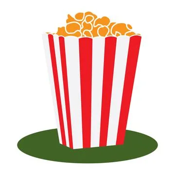 Popcorn icon design Stock Illustration