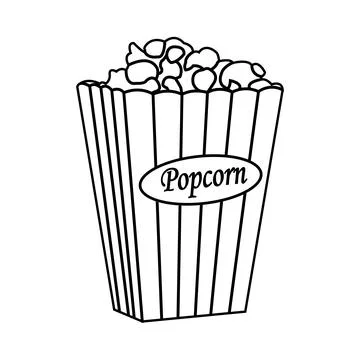 Popcorn icon design Stock Illustration