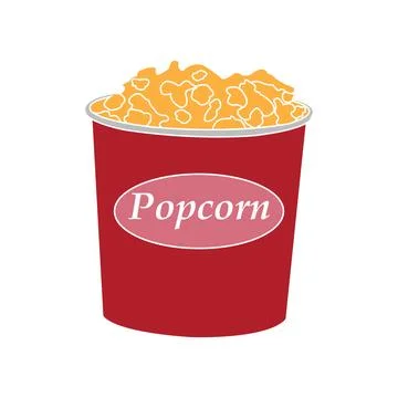 Popcorn icon design Stock Illustration