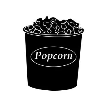 Popcorn icon design Stock Illustration