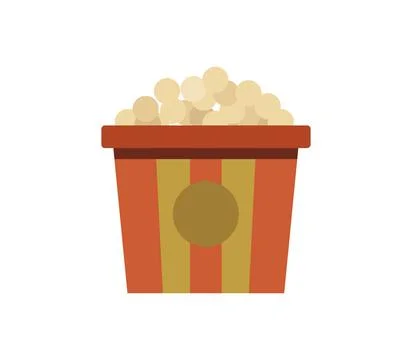 Popcorn icon illustrated in vector on white background popcorn icon illust... Stock Photos