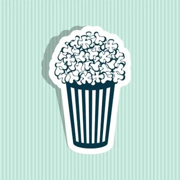 Popcorn icon Illustration