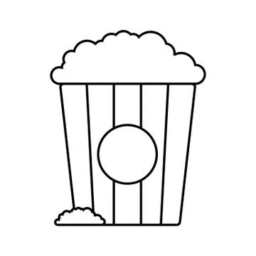 Popcorn icon vector illustration Stock Illustration