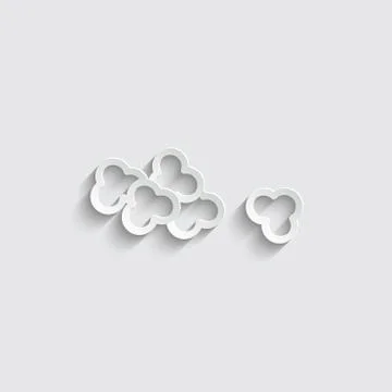 Popcorn icon vector  illustration isolated on white background Stock Illustration