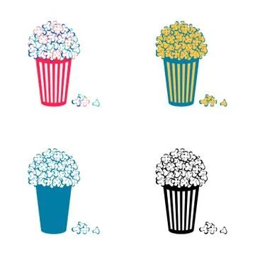 Popcorn icons Stock-Illustration