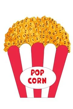 Popcorn Stock Illustration