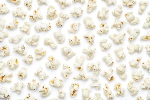 Popcorn Isolated on White Background Stock Photos