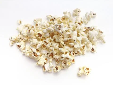 Popcorn isolated in on a white background Stock-Fotos