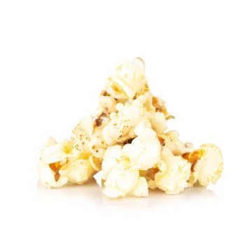 Popcorn isolated on white background Foto stock