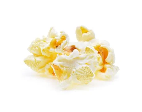 Popcorn isolated on white background Foto stock
