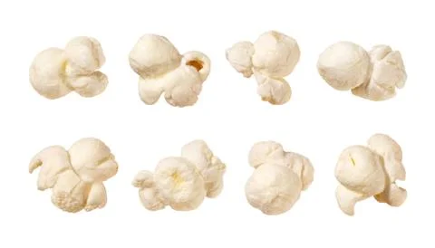Popcorn isolated on white Stock Photos