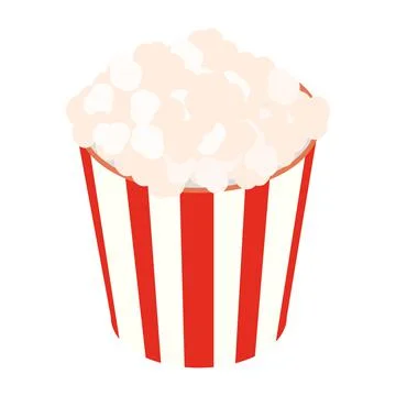 Popcorn isometric 3d icon Illustrazione stock