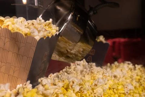 Popcorn machine in a cinema Stock Photos