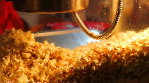 Popcorn machine at night Stock Footage 980257