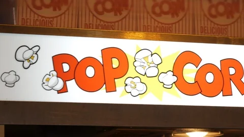 Popcorn maker tilt down to popcorn Stock Footage 106646588