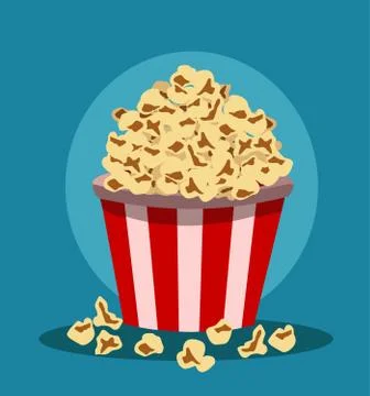 Popcorn pack design vector illustration Stock Illustration
