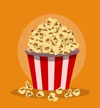 Popcorn pack design vector illustration Stock Illustration