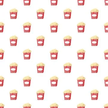 Popcorn pattern Stock Illustration