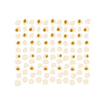 Popcorn pattern Stock Illustration