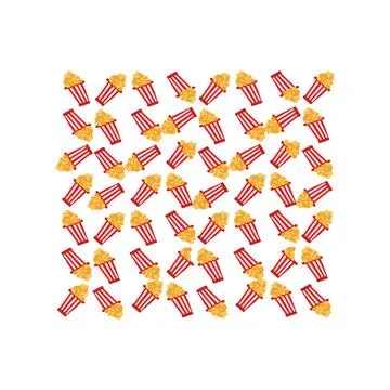 Popcorn pattern Stock Illustration