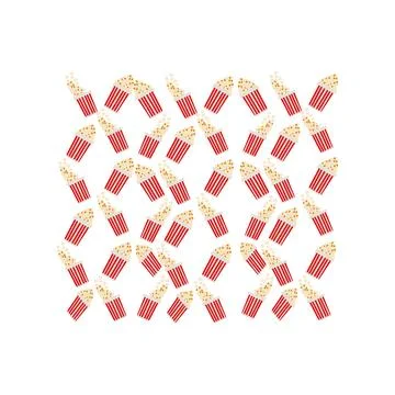 Popcorn pattern Stock Illustration