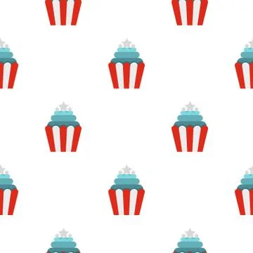 Popcorn pattern seamless Stock Illustration