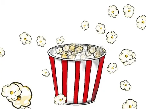 popcorn drawing
