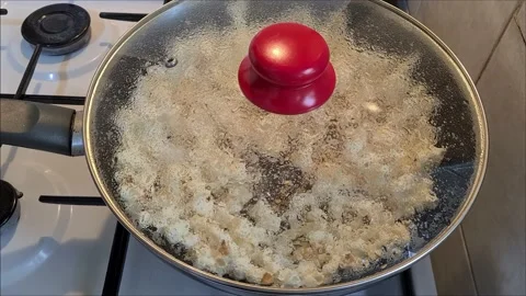 Popcorn Popping Stock Footage 157443592