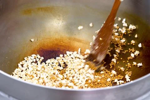 Popcorn popping point Stock Photos