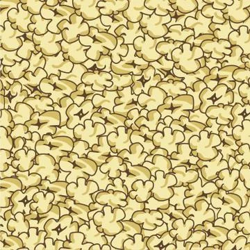 Popcorn seamless pattern Stock Illustration