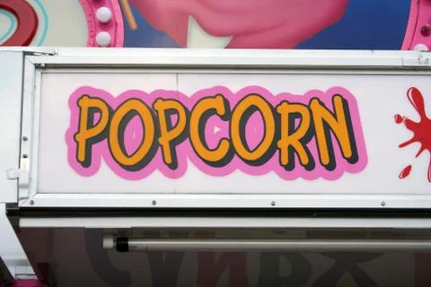 Popcorn sign Stock Photos