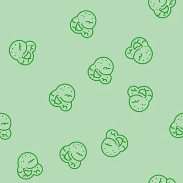 Popcorn snack food line vector seamless pattern Stock Illustration
