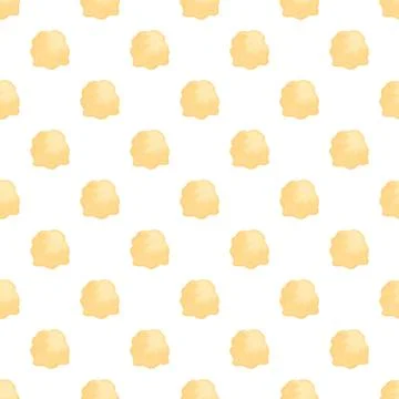Popcorn snack pattern creating seamless background Stock Illustration
