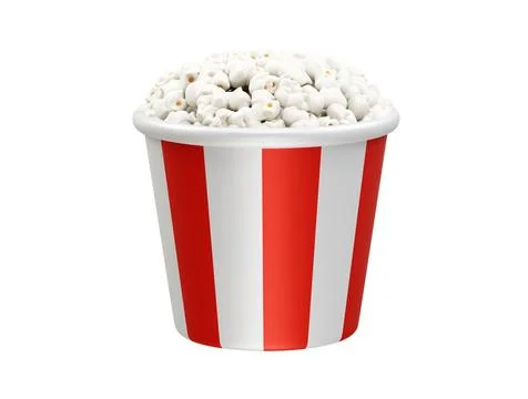 Popcorn vector 3d icon illustration Stock Illustration