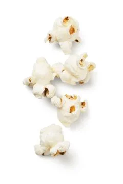 Popcorn on white background Stock Photos
