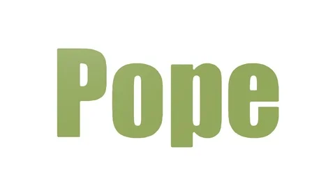 Pope Animated Word Cloud Isolated Stock Footage 107246339