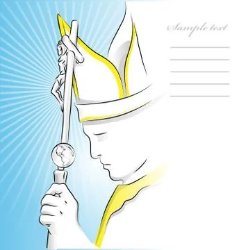 Pope background Stockillustratie