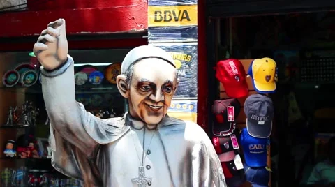 Pope Colors Gift Stock Footage 46533647