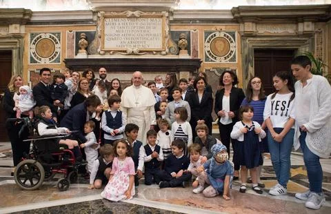 Pope Francis receives members of the 'Circolo San Pietro', Vatican City, Vatican Stock Photos