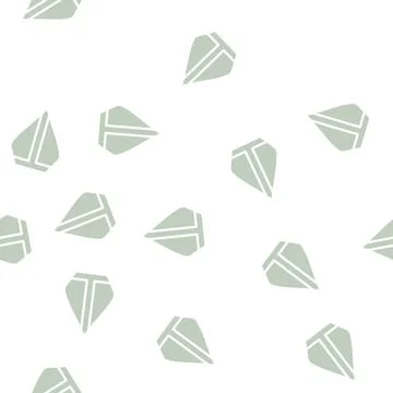 Pope hat glyph vector seamless pattern black Stock Illustration