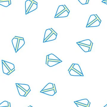Pope hat vector seamless pattern color 스톡 일러스트