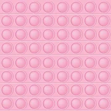 Popit pink seamless pattern as a fashionable silicon fidget toy. Addictive an Stock Illustration